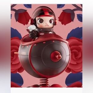Blooming Rose Mega Space Molly. Beautiful deep red color. Authentic by Popmart